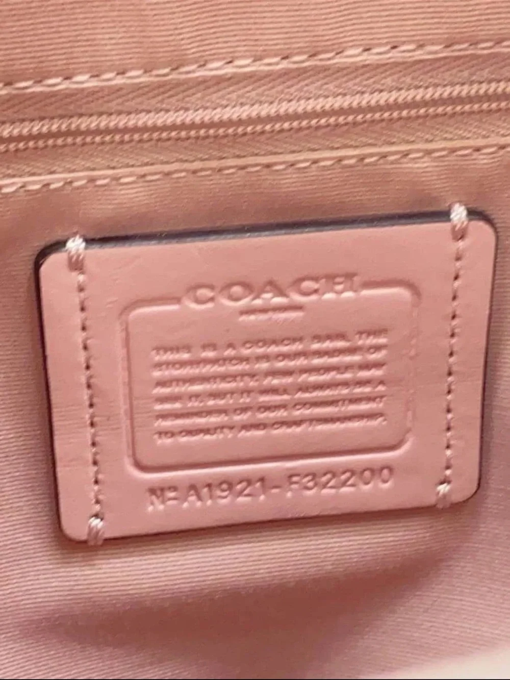 Coach Beige Signature Canvas & Pink Leather Mini Backpack